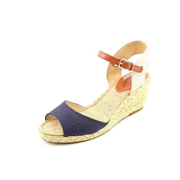 Sandalia de Cuña Kyndra de Lucky Brand en Azul Marroquí con Tacón de 6 cm