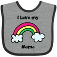 thumbnail image 3 of Inktastic I Love my Mama Boys or Girls Baby Bib, 3 of 4