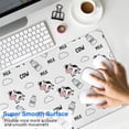 thumbnail image 4 of Long Mouse Pads for Desk,White Cow Milk Cloud Pattern Desk Mats on Top Of Desks, Desk Mouse Pad Extra Large with 3mm Non-Slip Base and Stitched Edge for Gaming,Office,Work,Home 35.4"x15.7", 4 of 6