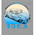 thumbnail image 2 of American Traditional 1963 Classic Car Adult Heather Gray Long Sleeve Hoodie-XXL, 2 of 3