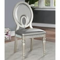 thumbnail image 2 of Furniture of America Arena Solid Wood 5-Piece Dining Set in Silver, 2 of 6