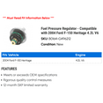 thumbnail image 2 of Fuel Pressure Regulator - Compatible with 2004 Ford F-150 Heritage 4.2L V6, 2 of 2