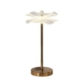 thumbnail image 6 of Accent Table Lamp, LED, Lotus Shape Acrylic, Copper, Gold, 18 Inch, 6 of 8