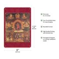 thumbnail image 2 of Vajrayogini - Buddhist Tantric Deity in Dancing Posture - Vintage Tibetan Thangka Buddhist Painting - 8 x 12 inch Vintage Wood Art Sign, 2 of 4