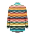 thumbnail image 7 of Womens Tops Elegant Print Cotton Long Sleeve Button Blouse Spring Summer Shirts for Women Multicolor 5Xl, 7 of 7
