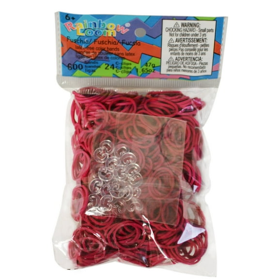 Rainbow Loom Fuchia Rubber Bands