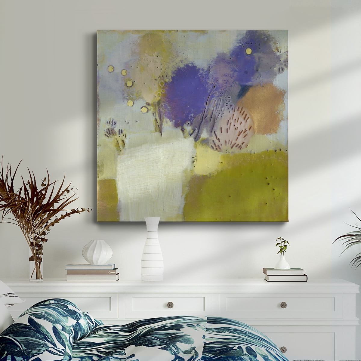Wexford Home Blume I-Premium Gallery Wrapped Canvas, 24" x 24" - Ready to Hang