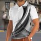 thumbnail image 3 of Camisetas con Cuello en V Hombres de Moda Impresa de Manga Corta, Camiseta Casual con Cuello en V para la Primavera Y el Uso Diario, 3 of 3