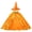 Orange, variant on Halloween Cosplay Costume Wizard Witch Cloak Set, Red Golden Star Printed Cape With Matching Pointed Hat, Halloween Masquerade Party Dress Up Costume Outfit