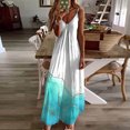 thumbnail image 1 of Qiopertar Mode Femmes Été Décontracté Robe Longue Sans Manches Col en V en Solde Livraison Gratuite à Moins de 5$ jusqu'à 90 % de Réduction, 1 of 5