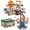 Jungle Animals, variant on Joyfy 6Pcs Kids Hand Puppet with Mouth, Toddler Animal Plush Toy Includes Elephant,Monkey,Bear,Lion,Giraffe and Raccoon,for Show Theater, Christmas Birthday Gifts, Halloween Special Gifts