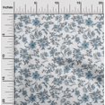 thumbnail image 1 of oneOone Silk Tabby White Fabric Leaves & Floral Artistic Dress Material Fabric Print Fabric By The Yard 42 Inches Wide, 1 of 4