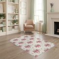 thumbnail image 2 of ODIKA Pink Whimsical Asymmetrical Ribbon Sprinkled Dotted Coquette Pet Friendly & Kids Safe Play for Playroom, Bedroom, Reading Nook, 2 of 7