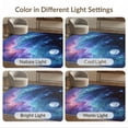 thumbnail image 7 of ODIKA 9'x12' Washable Area Rug Non-Slip, Chair-Friendly Large Galaxy Nebula Swirling Cosmic Meteorite Motif Planetary for Dining Room, Basement, Office, 7 of 7