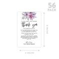 thumbnail image 5 of Koyal Wholesale Lavender Watercolor Florals Wedding Thank You Place Setting Cards for Table Reception, 56-Pack, 5 of 5