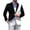 Black, variant on guisaled Mens Blazers Dressy Casual Slim Fit Lightweight Sport Coats Color Block One Button Notch Lapel Suit Jackets Office Business Work Jacket