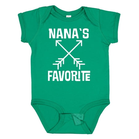 

Inktastic Nanas Favorite Grandson Gift Baby Boy or Baby Girl Bodysuit