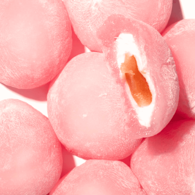 HADSON Japanese Fruit Mochi, Peach Daifuku Sweet Rice Cake, 7.05