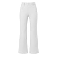 thumbnail image 4 of Edvintorg Dress Pants Women High Waisted Business Casual Trouser Solid Color Stretch Flare Pant with Pocket Women's Clothes White S-2XL, 4 of 6