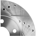thumbnail image 7 of New Cross-drilled and Slotted Brake Disc Compatible With Buick Chevrolet Pontiac Beretta GTZ 4 Cyl 2.3L Grand Am SE 4 Cyl 2.4L 1990-2005 By 477 5580 19815 27029 56140 65190 86140, 7 of 7