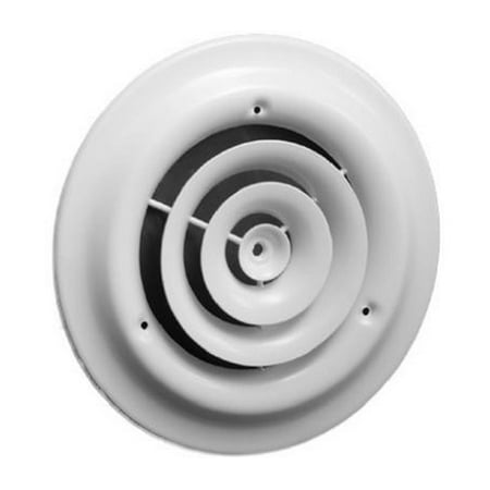 

American Metal 1500W6-R 6 Inch White Round Ceiling Diffuser