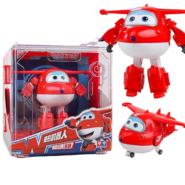 Ensemble Complet de Robot Super Flash Transformable, Combinaison de Jouet Robot, Cadeaux de Jouets pour Garçon et Fille Ebneei