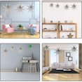 thumbnail image 3 of 3pcs Hanging Paper Star, Christmas Paper Stars, 30cm Handmade Paper Star, Paper Hanging Star, Christmas Paper 3d Star, Ornate Ceiling Paper Star (gray, 3 of 5