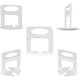 thumbnail image 3 of Sistema de nivelación de baldosas Laklulu, 100 clips espaciadores de 3 mm para herramientas para pisos y baldosas, 3 of 5