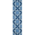 thumbnail image 2 of SAFAVIEH Four Seasons Vinal Floral Polyester Runner Rug, Blue/Ivory, 2'3" x 8', 2 of 6