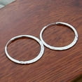thumbnail image 2 of RSAMD 925 Sterling Silver 5cm Circle Hoop Earrings For Women Wedding Engagement, 2 of 3