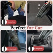 Handheld Vacuum Cordless, Portable Mini Car Vacuum Cleaner Cordless with Powerful Suction, Hand Vacuum Cleaner Cordless Rechageable for Car, Black