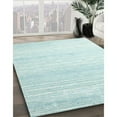 thumbnail image 2 of Ahgly Company Indoor Rectangle Contemporary Jeans Blue Abstract Area Rugs, 6' x 9', 2 of 6