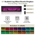 thumbnail image 4 of Amerlife Queen Bed Frame with Fireplace, Farmhouse with 57" Headboard, Barn Door Cabinets, 4 Drawers, RGB LED & Charging Station, Black, 4 of 10