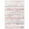 thumbnail image 3 of SAFAVIEH Fontana Shag Danica Striped Plush Area Rug, Ivory/Pink, 2'3" x 4', 3 of 9