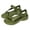 Dark green, variant on Comfort Sandals Women Lightweight Hook‑and‑Loop Water Sandals Waterproof Non‑Slip Sandals Ideal for Summer Daily Wear