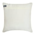 thumbnail image 3 of The HomeCentric Decorative Pillow Cases White 26"x26" (65x65 cm) Silk White Crystals, White Stones, Hand Embroidery Throw Pillow Cover For Sofa, Geometric Modern Style - Vanilla Blanc, 3 of 5