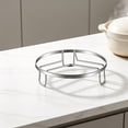 thumbnail image 1 of Stainless Steel Pot Rack with Heat Proof Pot Mat and Insulation, 3 Sizes (15/18/20 cm), Kitchen Countertop Storage Steaming Rack Bracket, 1 PC, 1 of 6