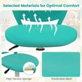 thumbnail image 5 of IUKRYU  Desk Chair, Children Armless Study Chair with Adjustable Height, Ergonomic Kids Computer Seat with Wheels, Rolling Swivel Mesh Task Desk Chair for Girls Boys Teens, Turquoise, 5 of 9