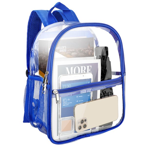 TSV Small Clear Backpack, Stadium Approved Clear Bag for Concert and