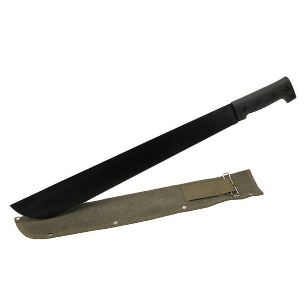 Coleman 18" Hardened Steel Latin Machete with Sheath, Black Walmart