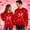 *Red, variant on ClodeEU Womens Valentine's Day Matching Set, Bow and Heart Print Crewneck Sweatshirt For Festival Gift White,Womens Plus XL