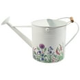 thumbnail image 5 of Watering Can Metal with Wooden Handle Floral Design for Indoor Outdoor Home Garden Use - 10" Multi, 5 of 8