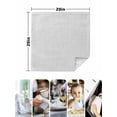 thumbnail image 5 of Cloth Napkins Set of 2 - 20x20 Inches, White Burlap Texture Washable Reusable Table Napkins, Farmhouse Vintage White Soft & Absortbent Dining Napkin for Party Wedding Hotel Restaurant, 5 of 8