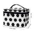 thumbnail image 6 of HELLHERO Football Pattern Design Polyester Medicine Travel Organizer Bags Effortless Organization Wide-open 8.86 x 6.5 x 5.9 Inches Travel Cosmetic Case Organizer, 6 of 6