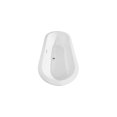 thumbnail image 4 of Freestanding Bathtub 68" White - Modern Bathroom Tub with Chrome Drain & Overflow, 4 of 5