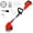 Red, variant on Electric Lawn Mower, Batteries Supply Rechargeable D-Shaped Handle 2 Wheel Electric Lawn Mower 3 in 1 Brush Cutter Cordless Grass Trimmer