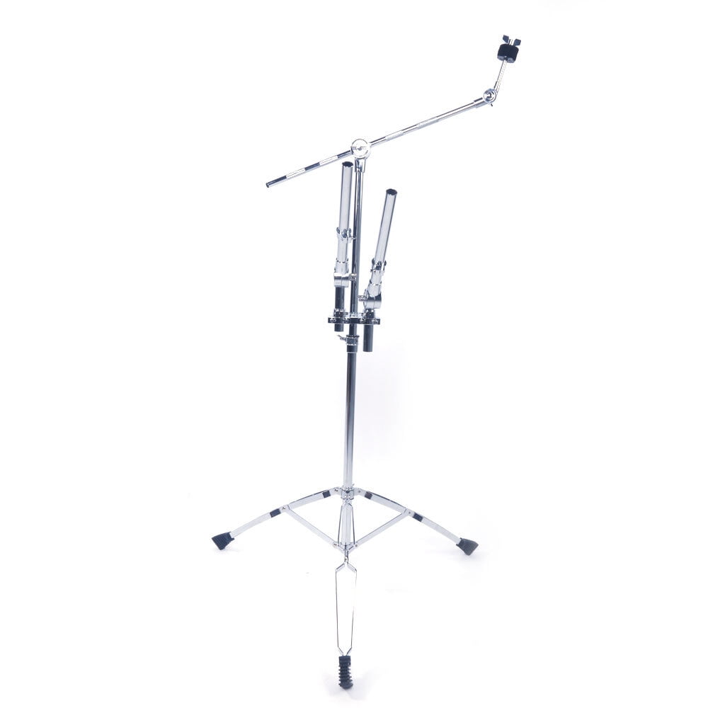 IVV Professional Double Tom Drum Stand Pedal Control Style, Silver