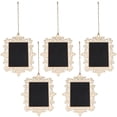 thumbnail image 1 of Small Chalkboard Tags Rectangular Shaped Hanging Wooden Blackboard Wordpad Colleague Communication Reminder Messages 5Pcs, 1 of 5