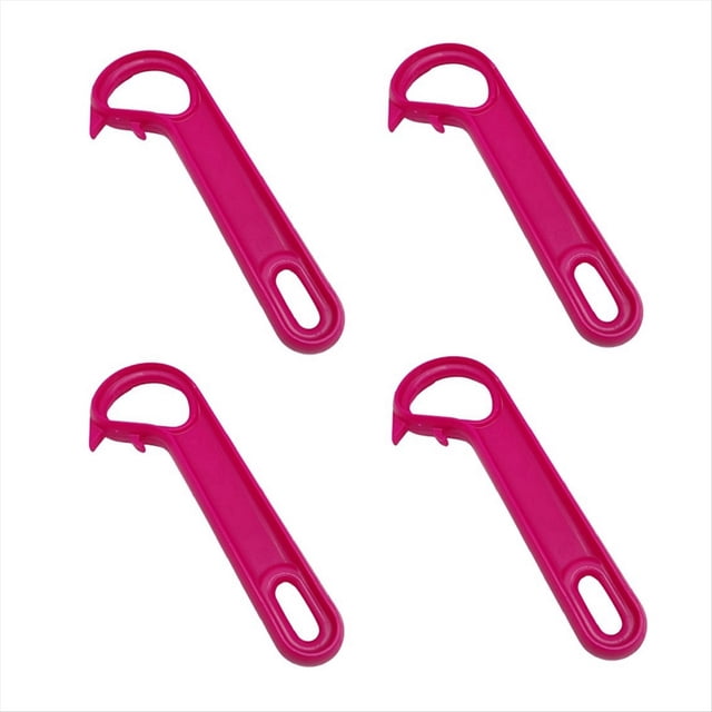 Abrelatas con anilla, latas fáciles de abrir, rosa-rojo