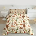 thumbnail image 2 of Castle Fairy Cartoon Bear Deer Squirrel Fox 3 Pieces Queen Comforter Set for Preppy Child,Merry Christmas Ultra Soft Bedding Sets,Happy Xmas Bedding Comforter Set Breathable,Ultra Soft Home Decor, 2 of 8